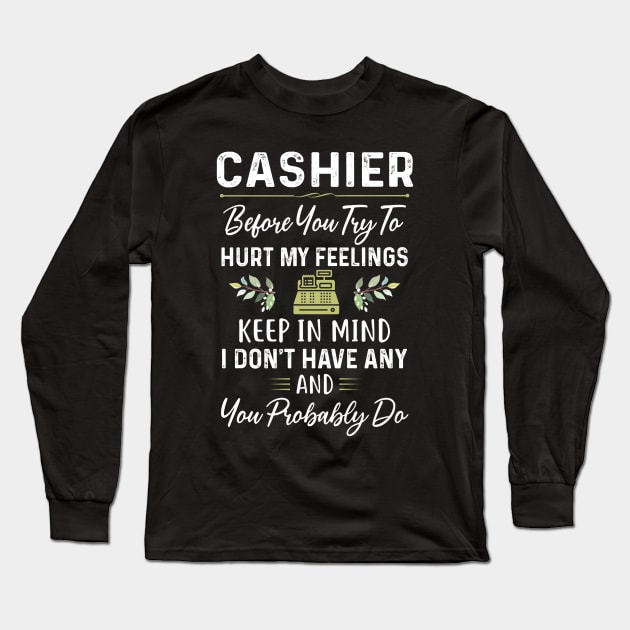 Cashier Long Sleeve T-Shirt by arlenawyron42770